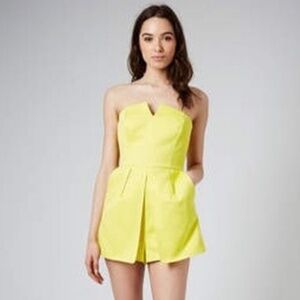 Chartreuse Romper - BRAT girl summer